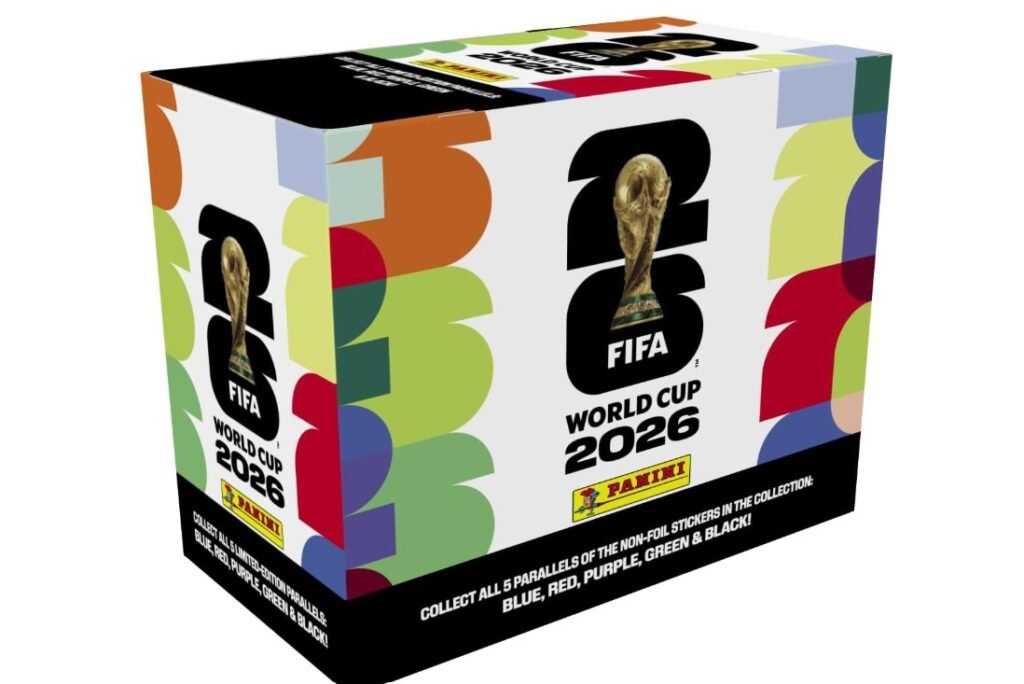 2026 Panini FIFA World Cup Sticker Collection Box – 50 Sticker Packs | Amazon Exclusive Orange Parallel | Official FIFA World Cup Trading Stickers | Collect, Trade & Complete Your Album